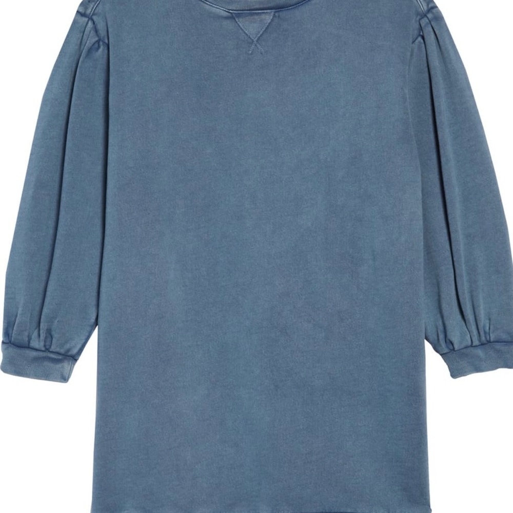 Blue-ish grey sweatshirt-dress